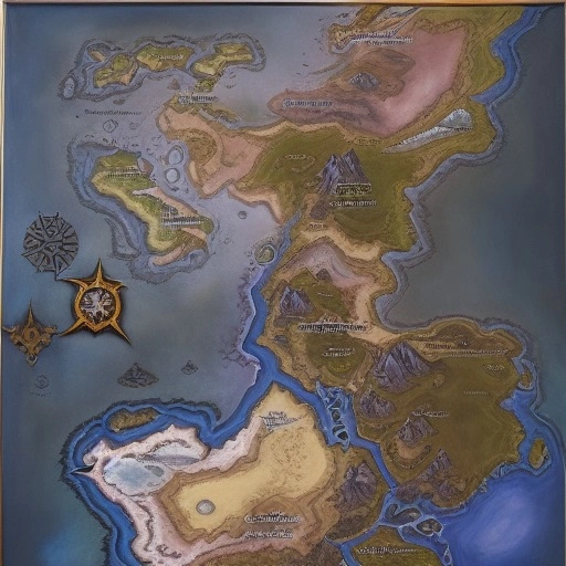 15520-3490060499-warcraft style, oil paint, map of lordaeron, map.webp